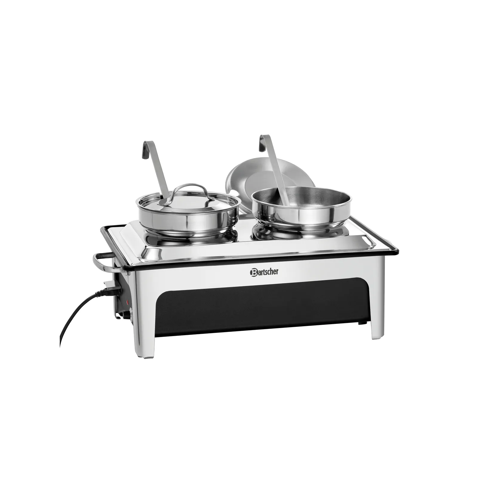 Bartscher 500840 Suppenstation 2x4L 2200 E Ansicht Komplett mit Kabel