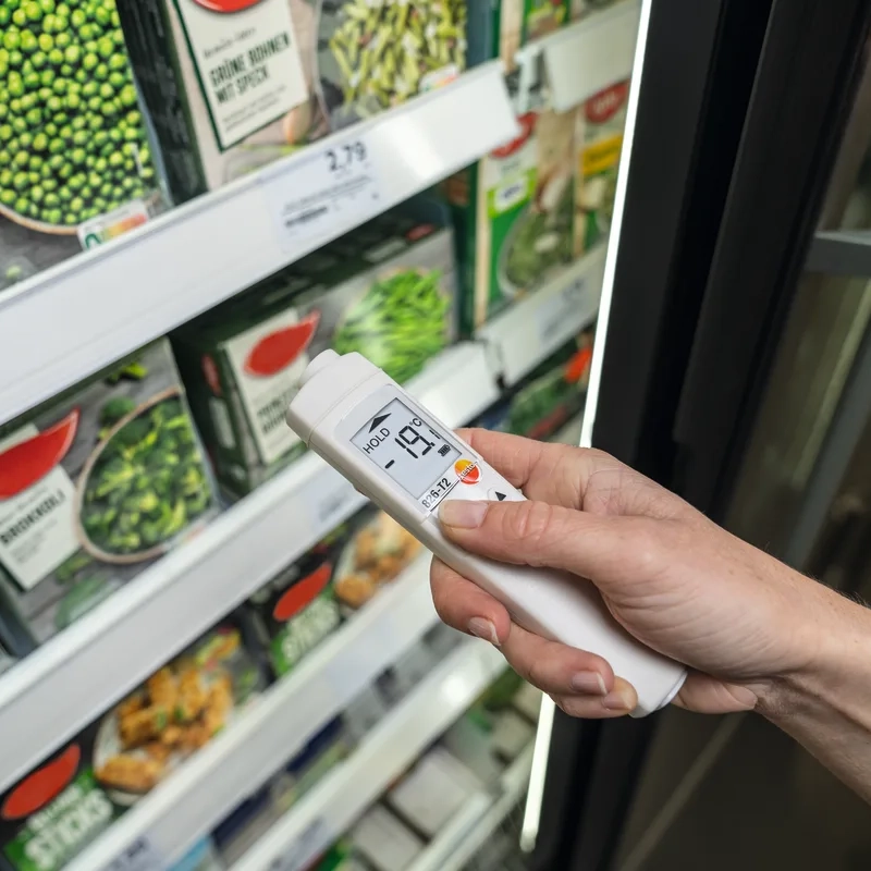 Testo 05638282 Infrarot-Thermometer Temperaturmessung im Kuehlregal