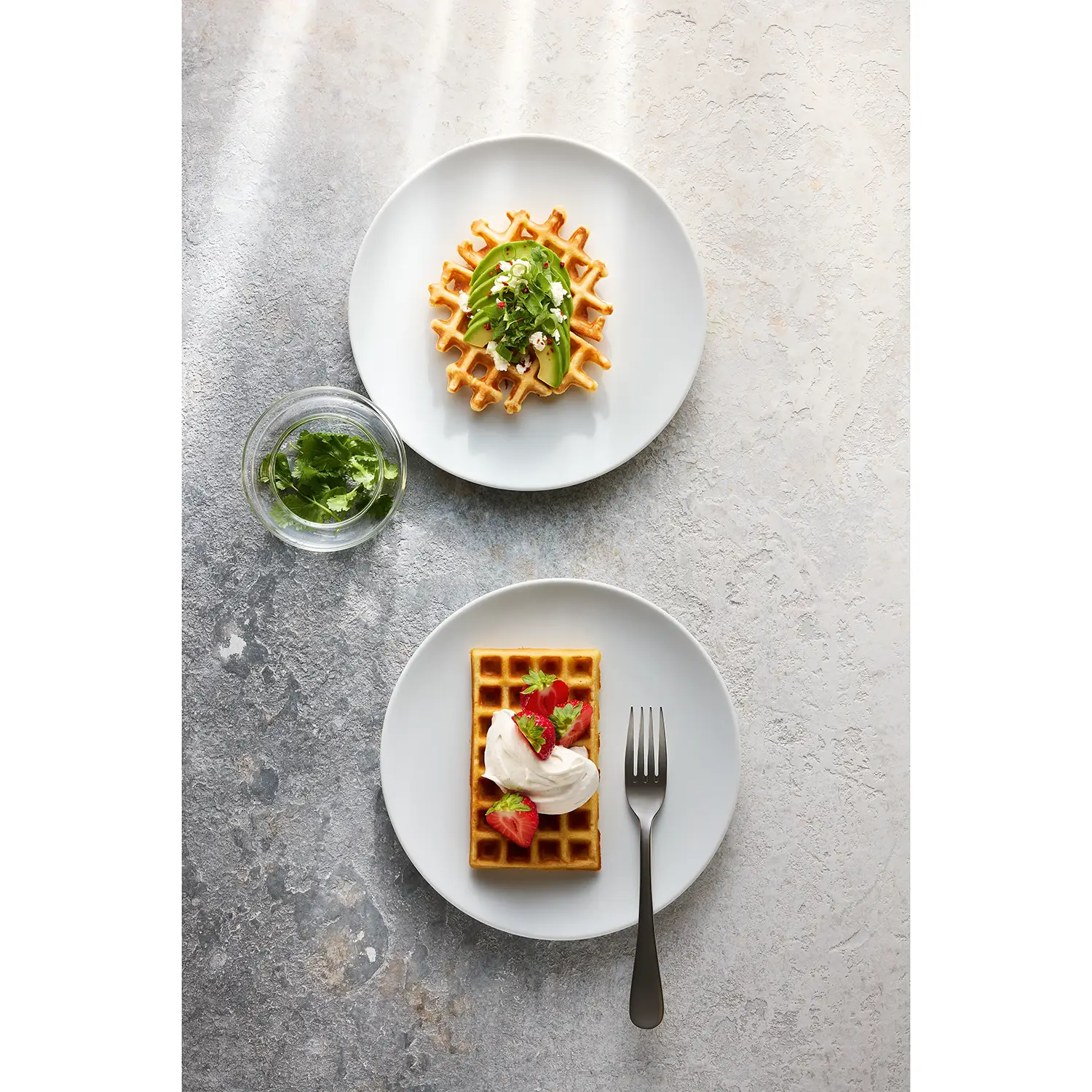 Bauscher Impressionsbild gedeckter Tisch Teller mit Speisen