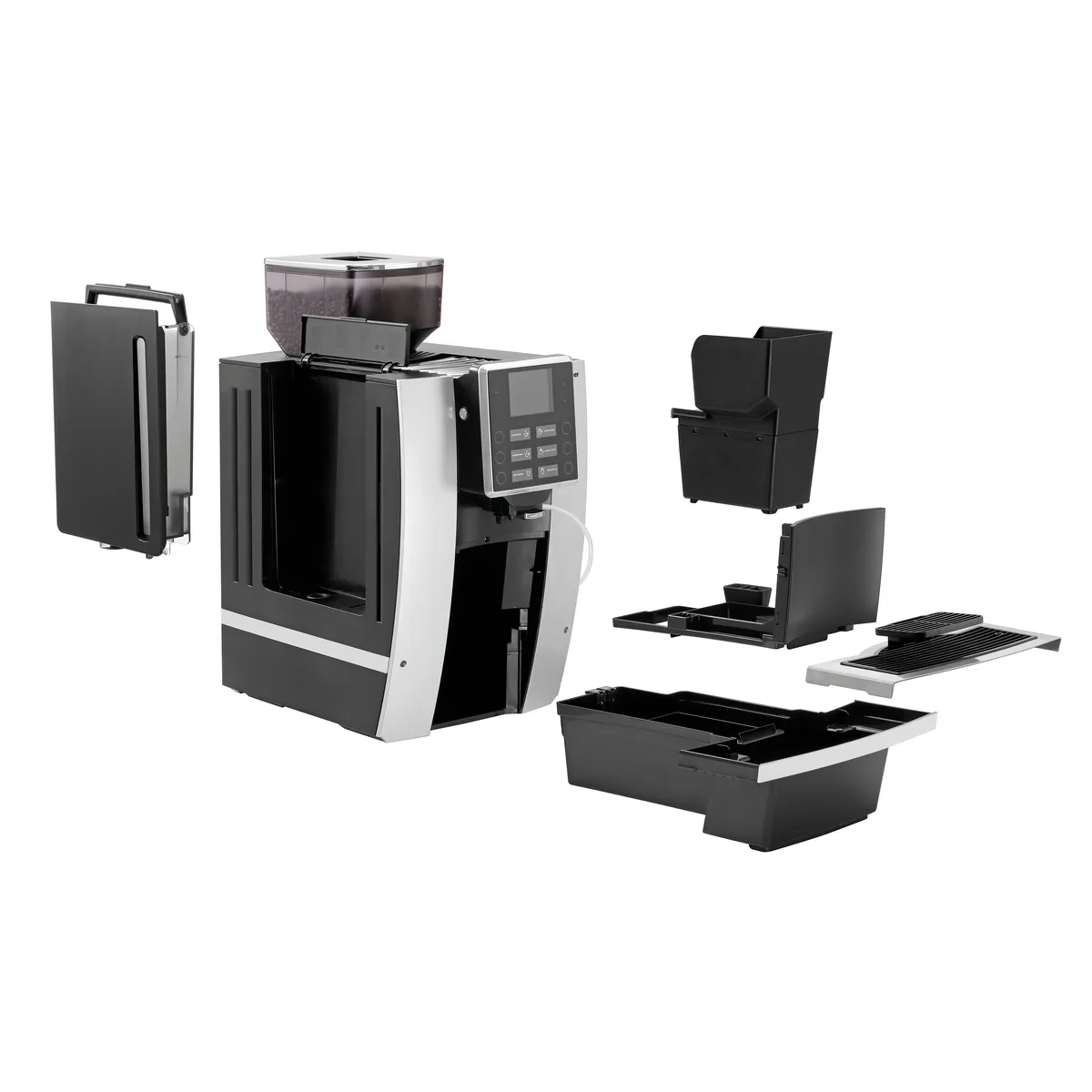 Bartscher 190052 Kaffeevollautomat zerlegt dargestellt