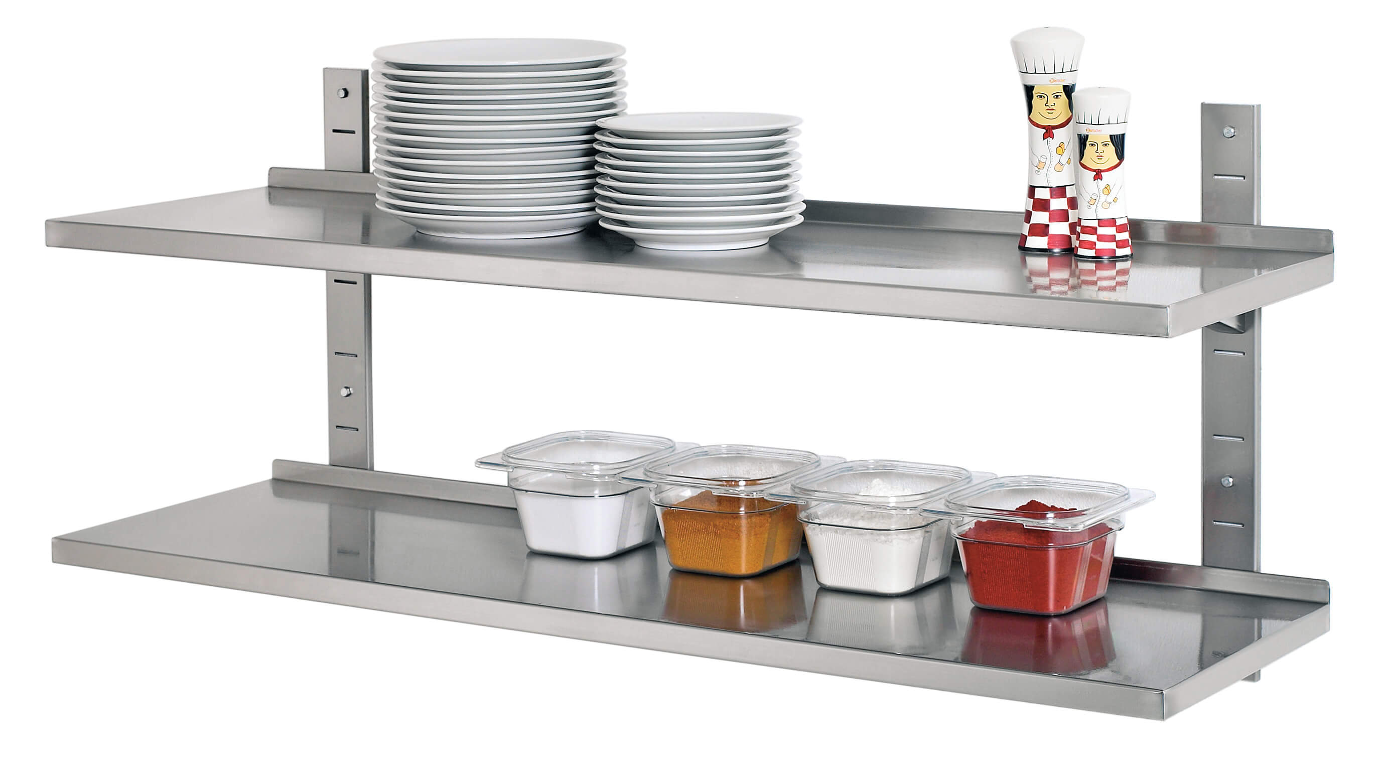 Bartscher 603012 Wandregal Set 1200x355 komplett