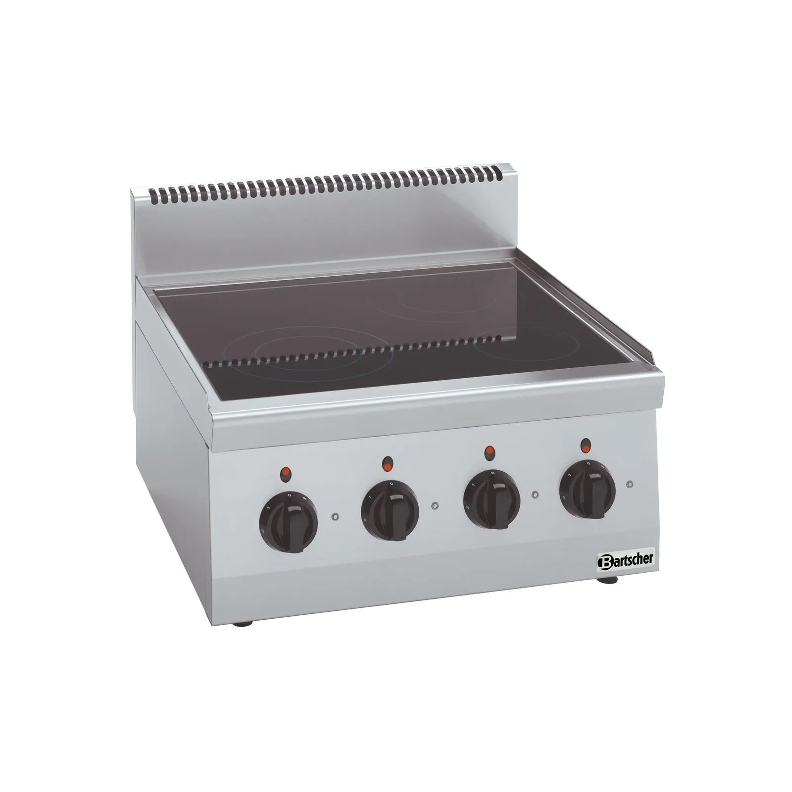 Bartscher 131850 Elektroherd 600 4 Felder TG, induction hob, vierflammig, Edelstahl, Küche, Kochausrüstung