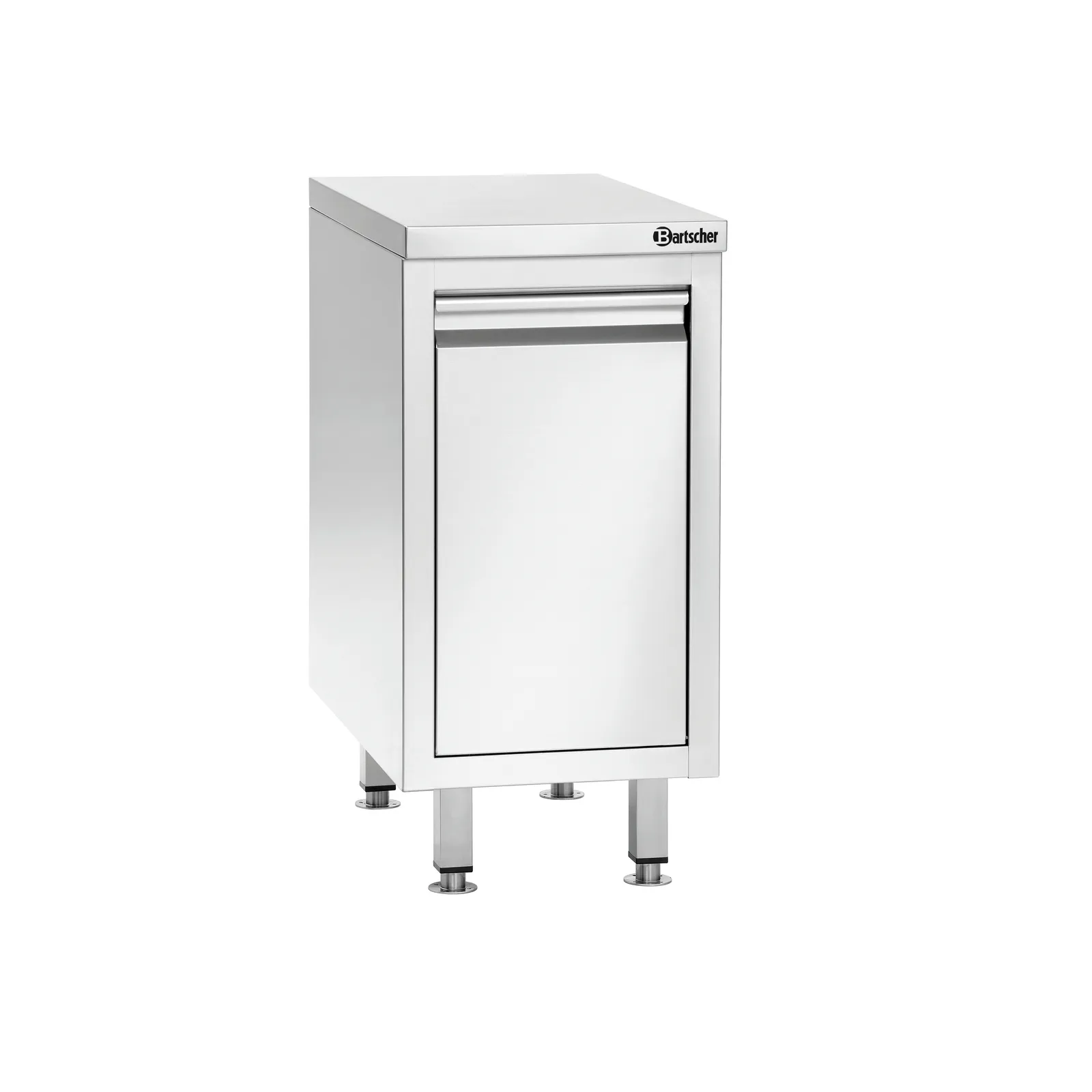 Bartscher 316347 Abfalleimerschrank 700A1 Ansicht Komplett, geschlossen, Küchenschrank, Unterschrank, Stahl, Edelstahl, Spülschrank