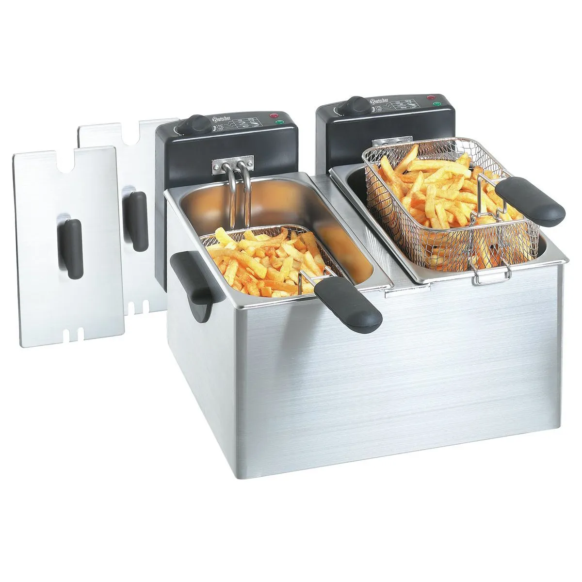 Bartscher A165112 Doppelfritteuse mit Deckel
