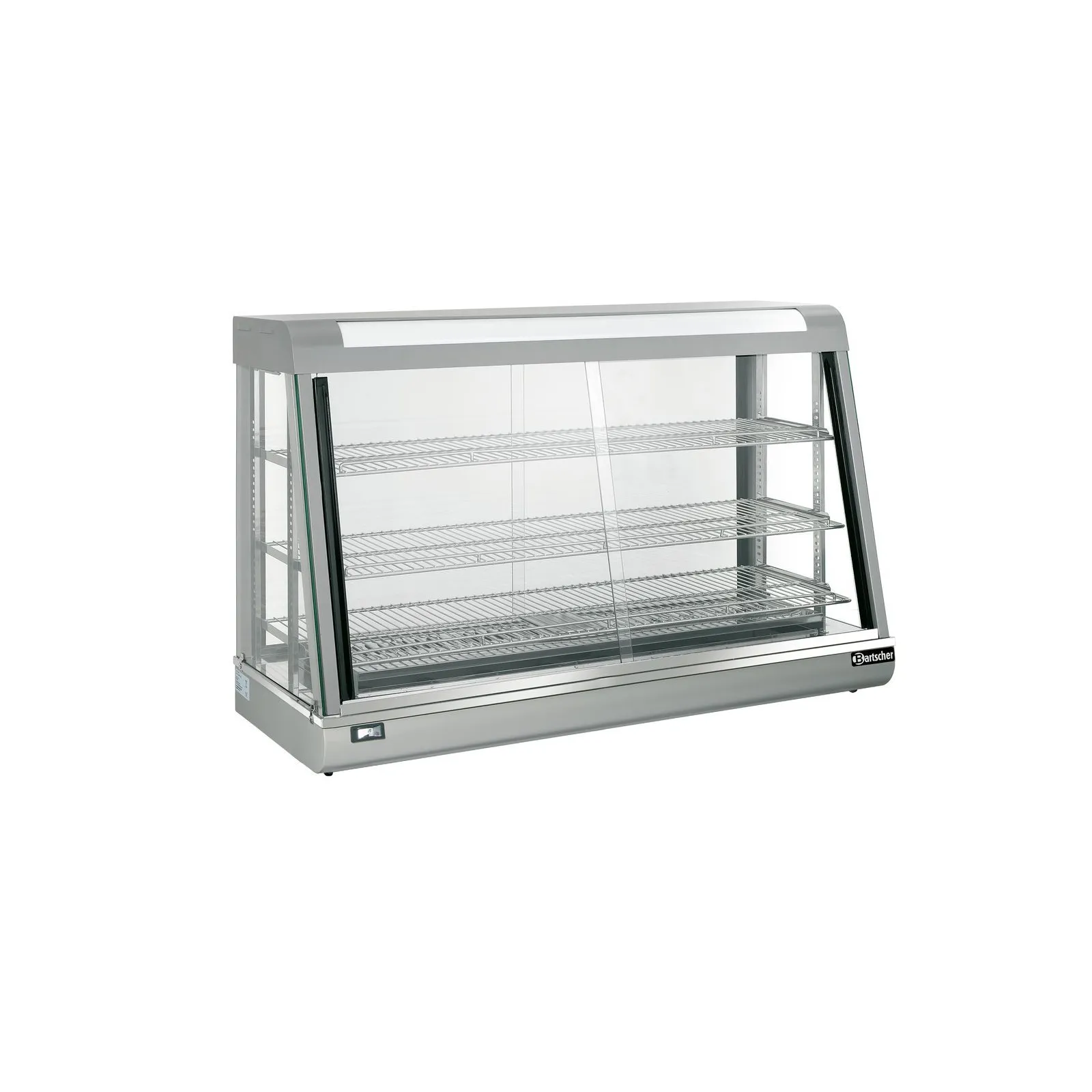 Bartscher 306055 Heiße Theke Bartscher Deli III Ansicht Komplett, Verkaufsregal, Vitrinen, Auslagekühlung, Metallrahmen, Mehrere Ebenen