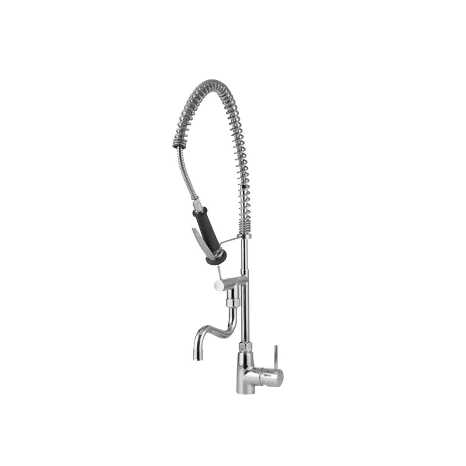 Bartscher 400123 Einhebelmischer 40L-1801B Ansicht Komplett, Küchenarmatur, Einhebelmischer, Schwenkarm, Springarm, Hochdruckauslauf