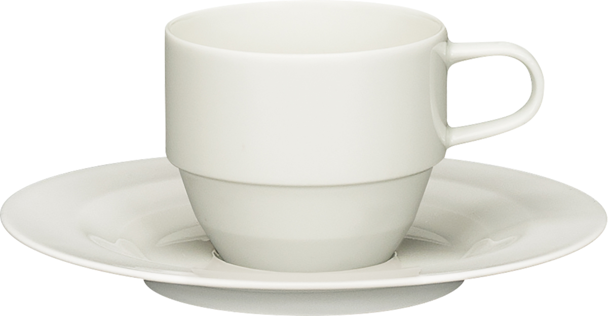Schoenwald 9125119 Obertasse stapelbar mit Untere, Untertasse, Tasse