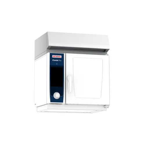 Raional 60.73.865 Rational Ultravent XS , industrialer Ofen, wandmontiert, weiße Schrankfront, Bedienfeld, Türgriff