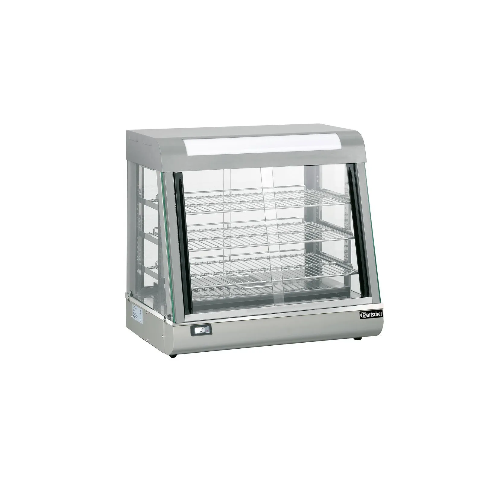 Bartscher 306053 Heiße Theke Bartscher Deli I Ansicht Komplett, Kühlvitrine, Glasscheiben, Metallic, Display Case, Regalboden