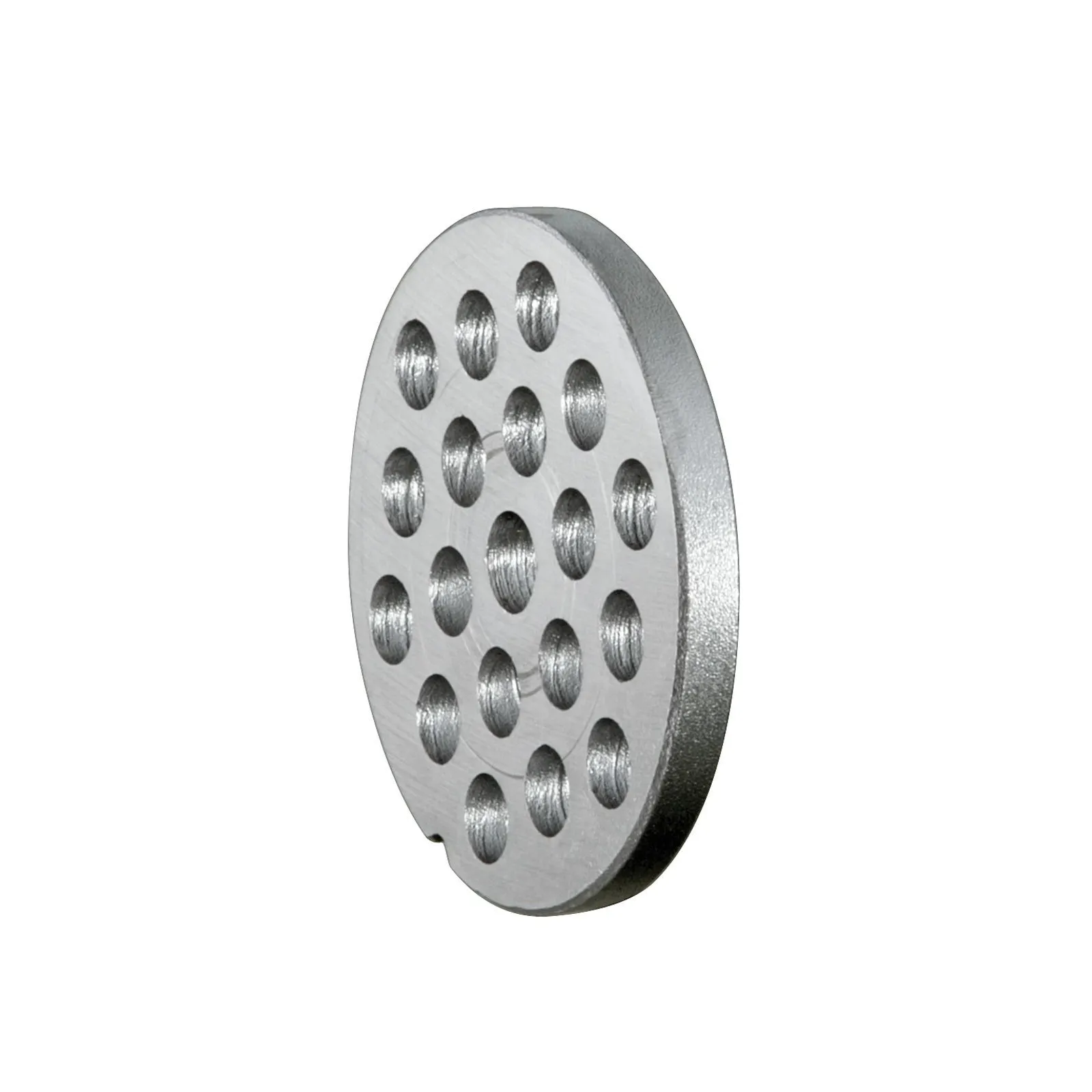 Bartscher 370224 Fleischwolf FW10 Ansicht Lochscheibe 8mm, Druckplatte, Lochplatte, Metall, Gehäuseplatte, Hochlochigkeit