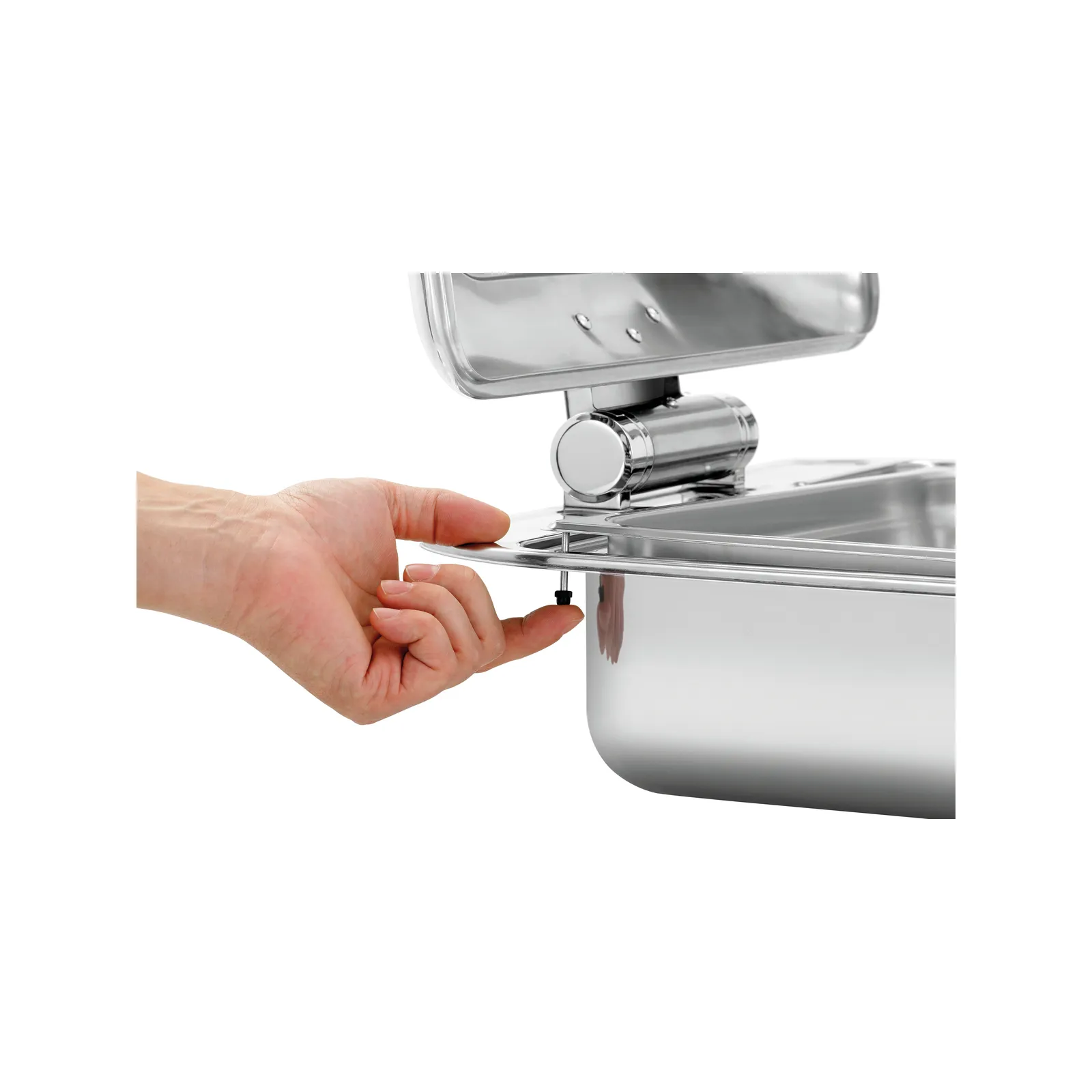 Bartscher 500507 Chafing-Dish 1/1 Flexible Nahansicht Deckel-Scharnier