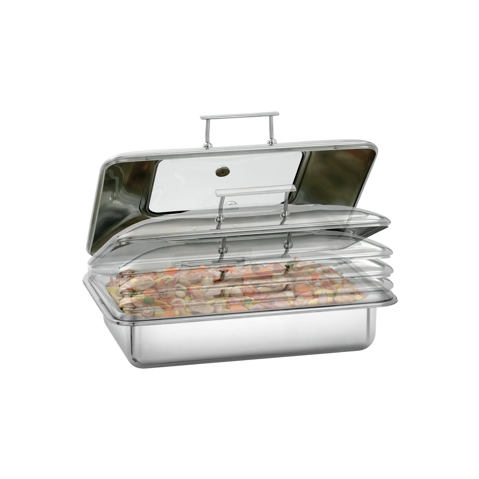 Bartscher 500507 Chafing-Dish 1/1 Flexible Ansicht Deckelpositionen