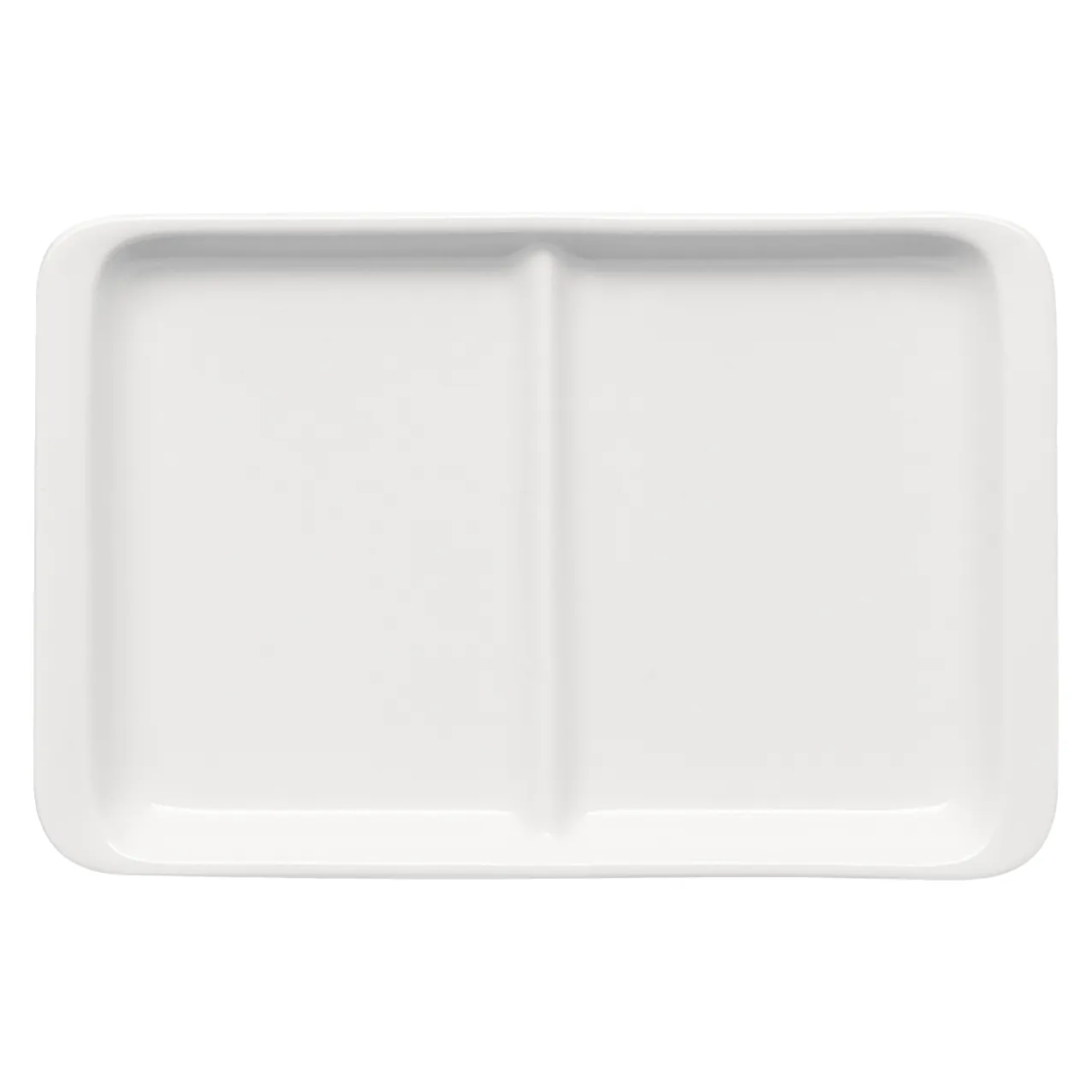 Bauscher B1100 Platte rechteckig Draufsicht geteilt 6112322