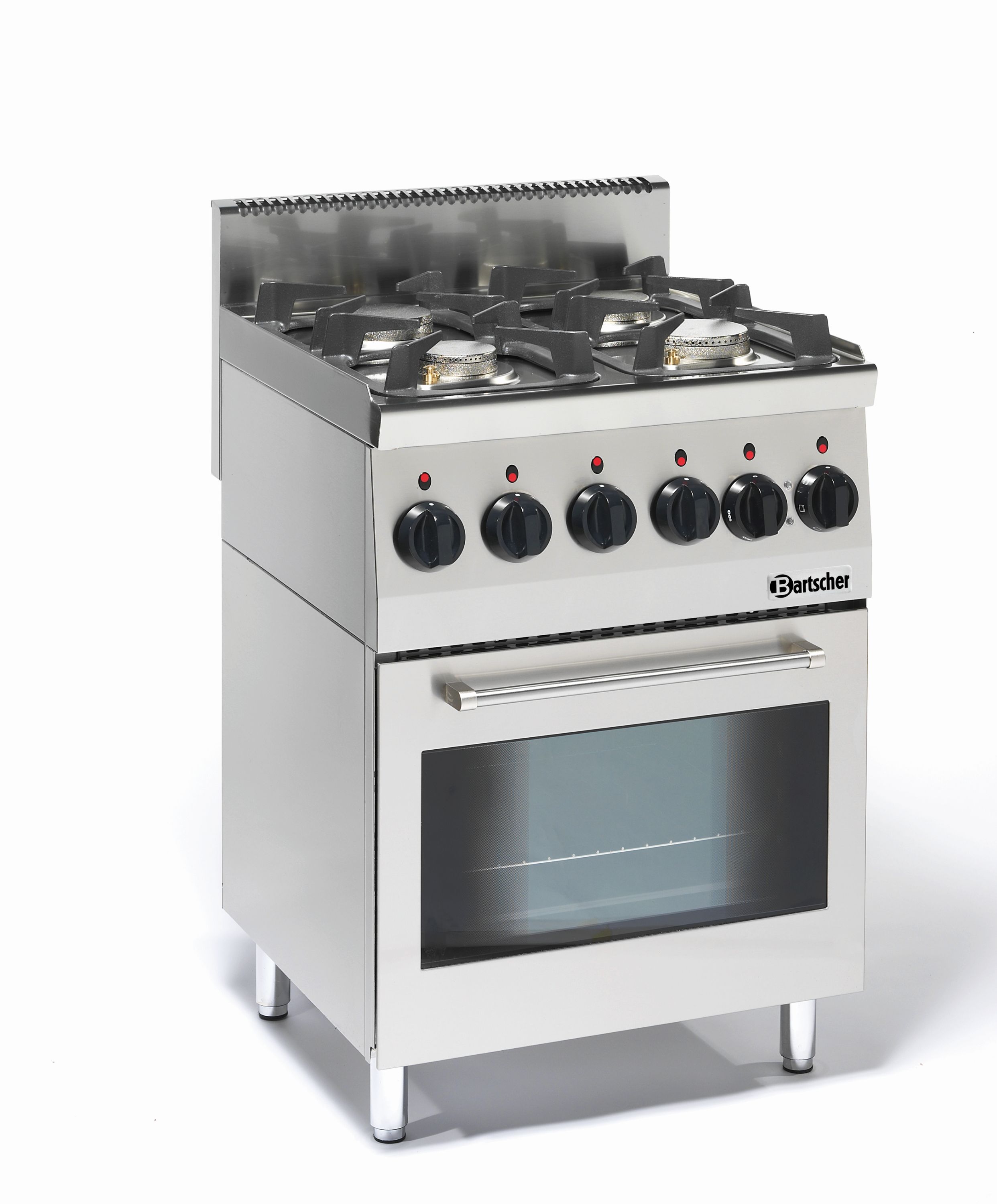 Bartscher 1315563 Gasherd 600 B600 4FL EBO