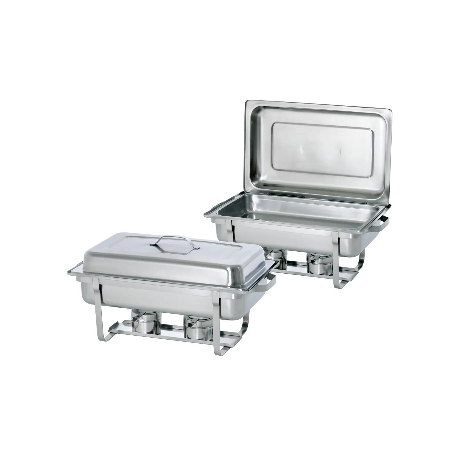 Bartscher 500486 Chafing-Dish-Set 1/1 BP Ansicht geöffnet und geschlossen