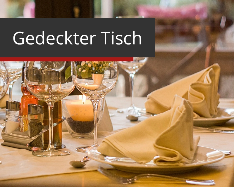 Startseiten Kategoriebild gedeckter Tisch