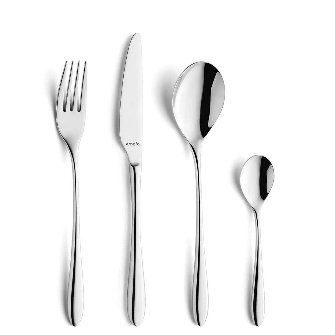 Amefa Cuba Besteckuebersicht, Gabel, Messer, Löffel, Besteckset, Stahl