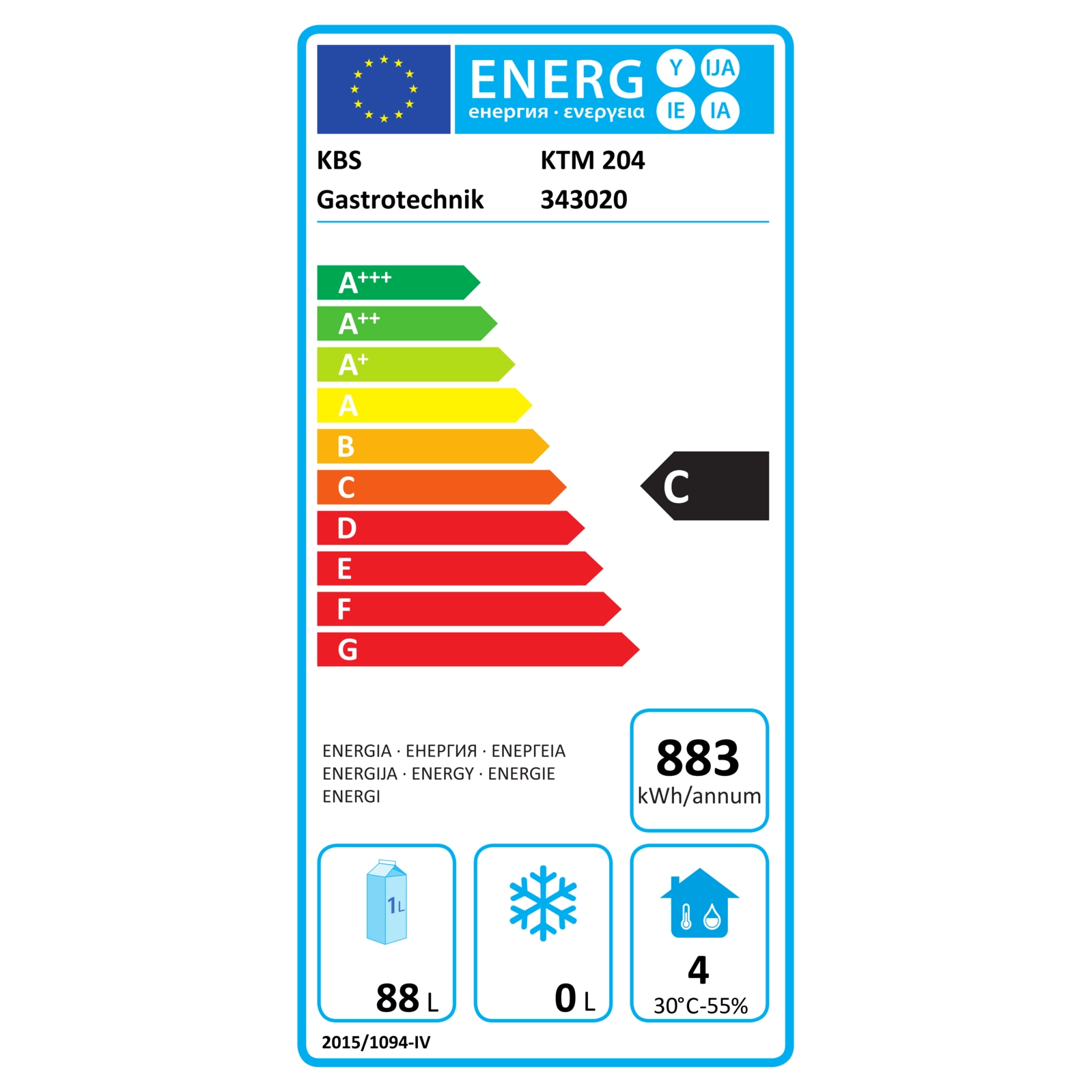  KBS 343020 energielabel  