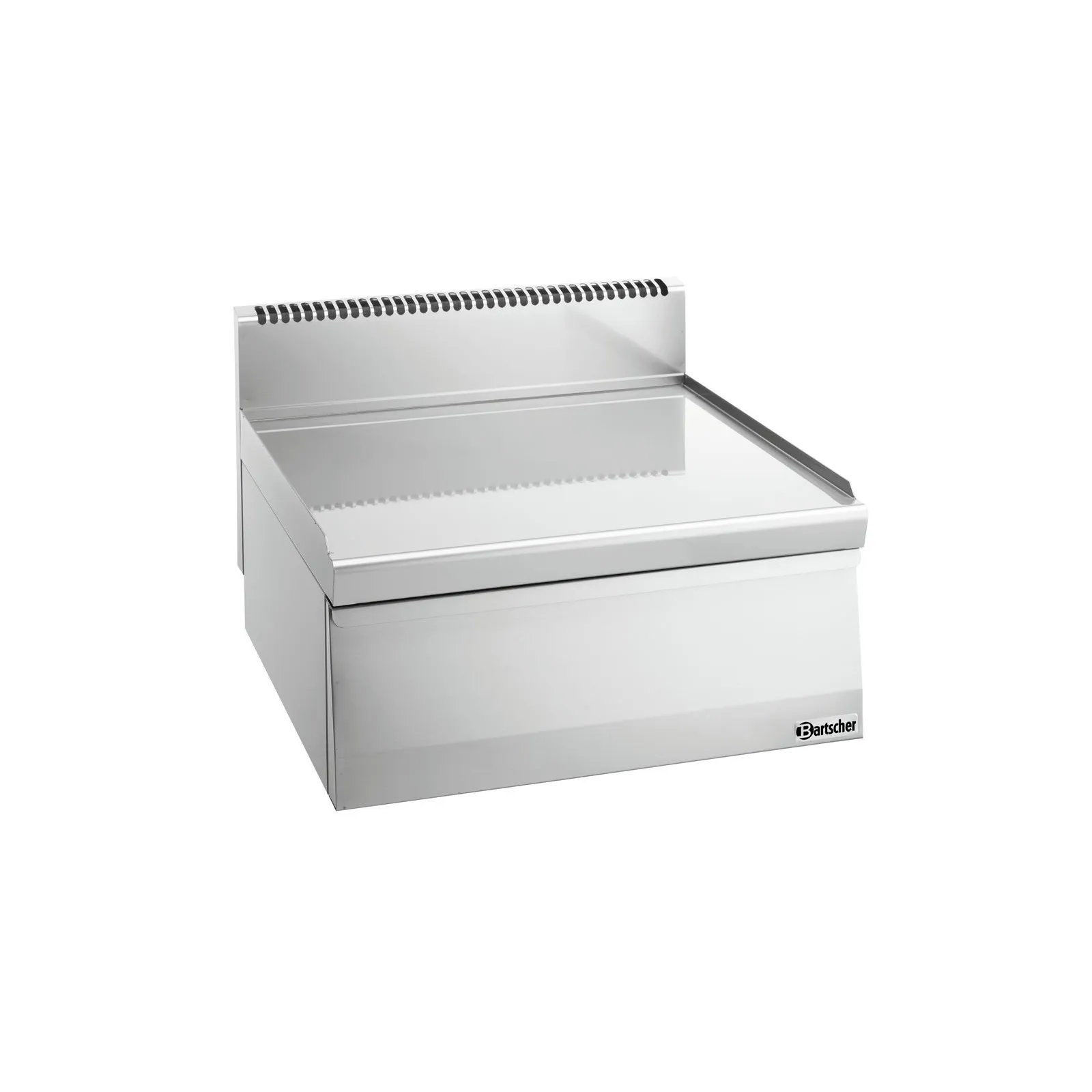 Bartscher 131915 Arbeitselement 600 B600 SL, Anschlagregal, Niedrige Kühltruhe, Metall, Edelstahl, Schneidfalte