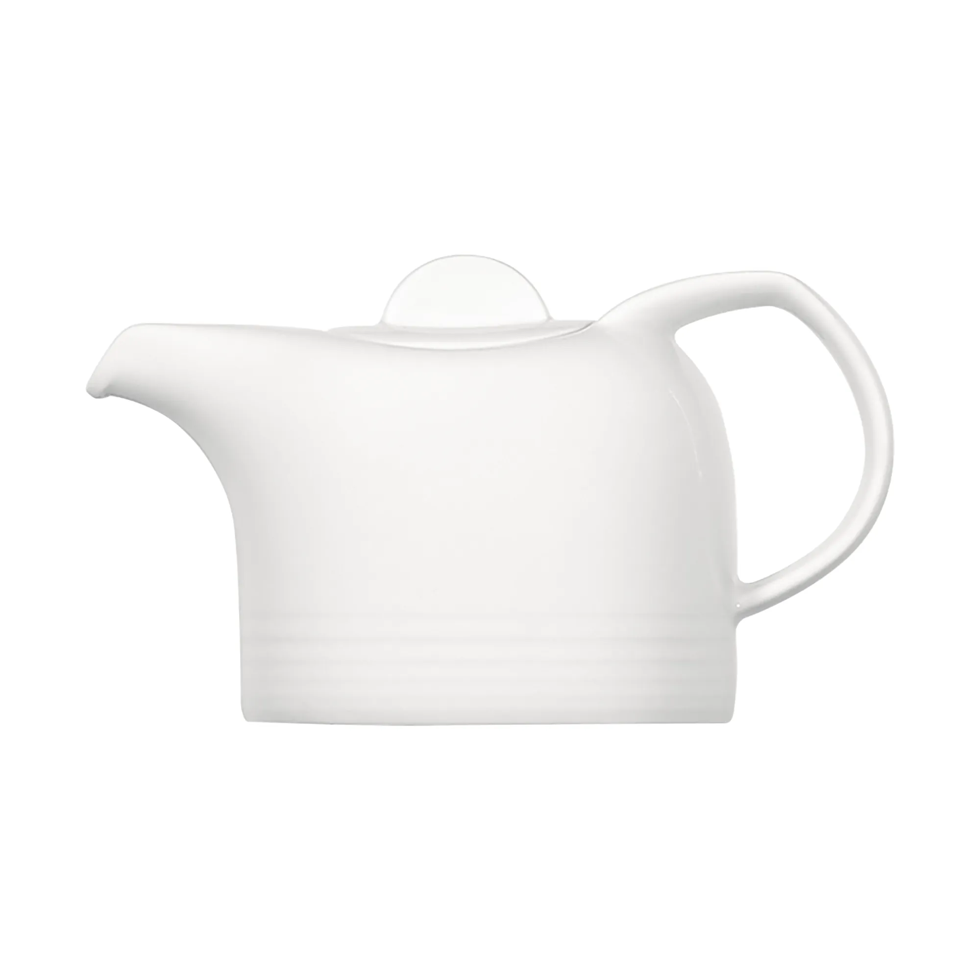 Kaffeekanne, Porzellan, Weiß, Spitzenauslauf, Gleiche Breite Bodenlinie