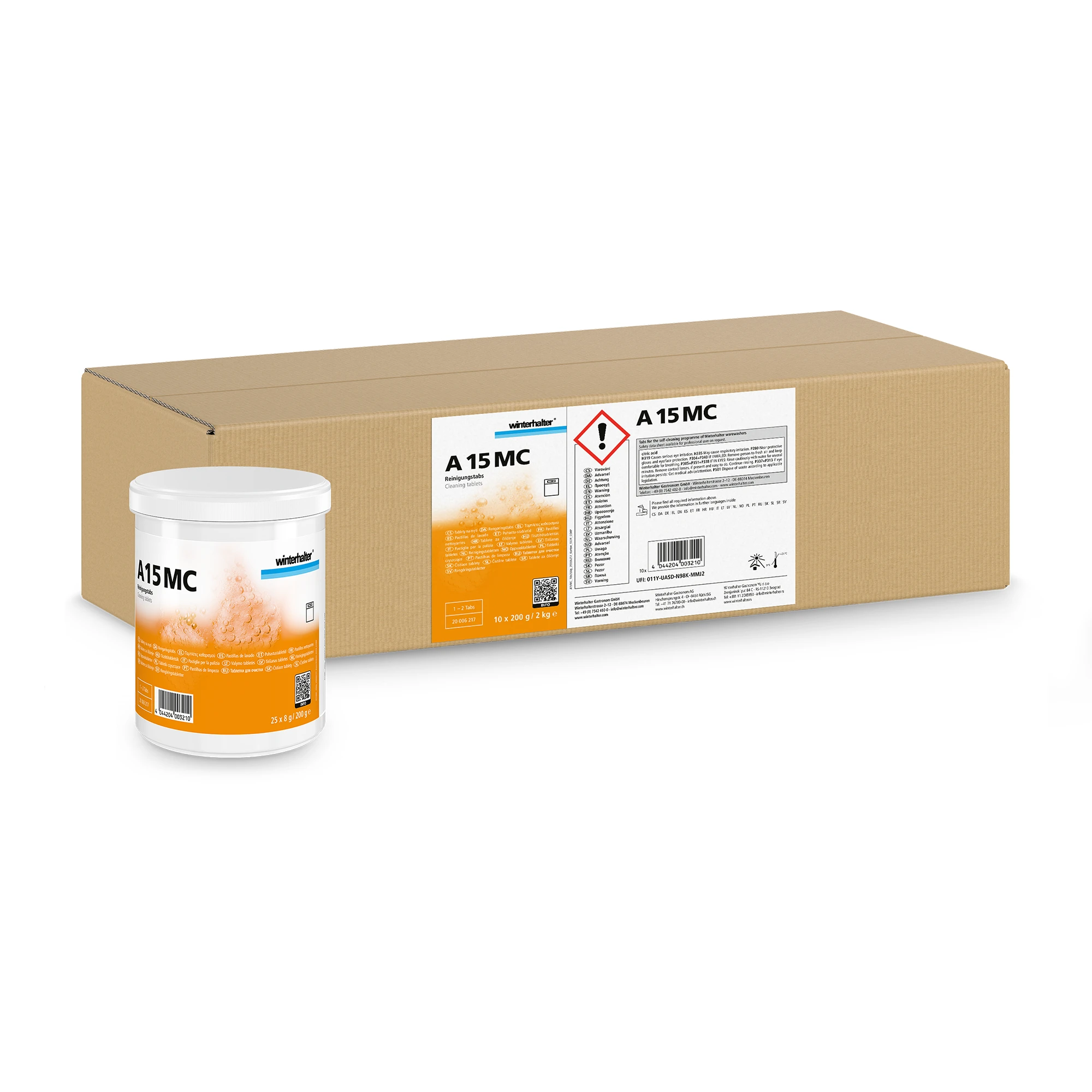 Winterhalter 20006217 A 15 MC Reinigungstabs 10 Dosen im Karton