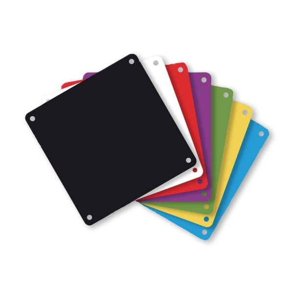 Profboard Auflagen Set schwarz weiß rot lila grün gelb blau  Groesse 28x28 cm