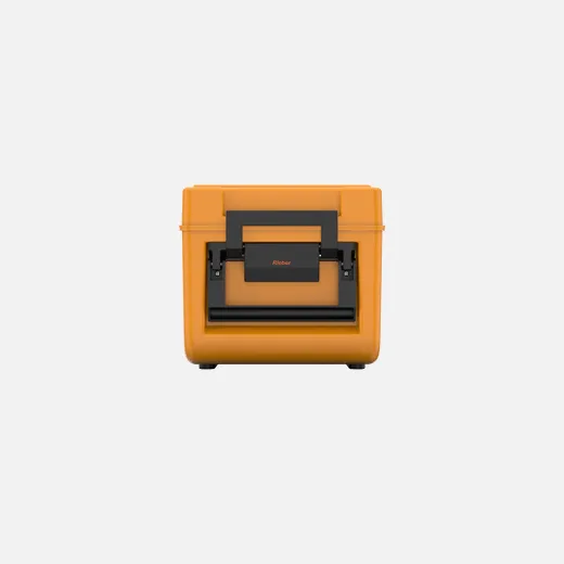 Rieber thermoport K100 unbeheizt passiv gekuehlt orange 85020346 Seitenansicht Griff