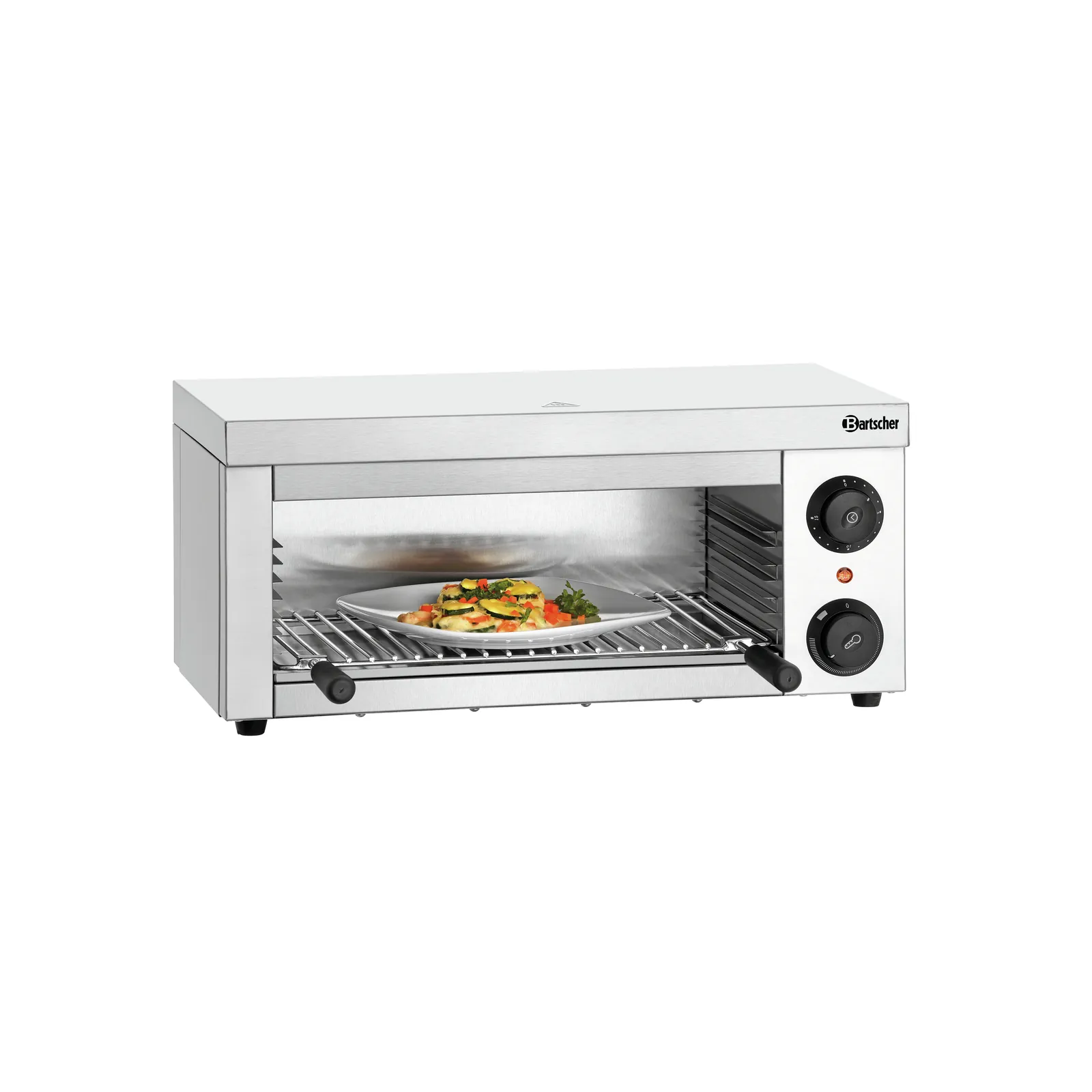 Bartscher A1515002 Salamander Ansicht Komplett mit Essen