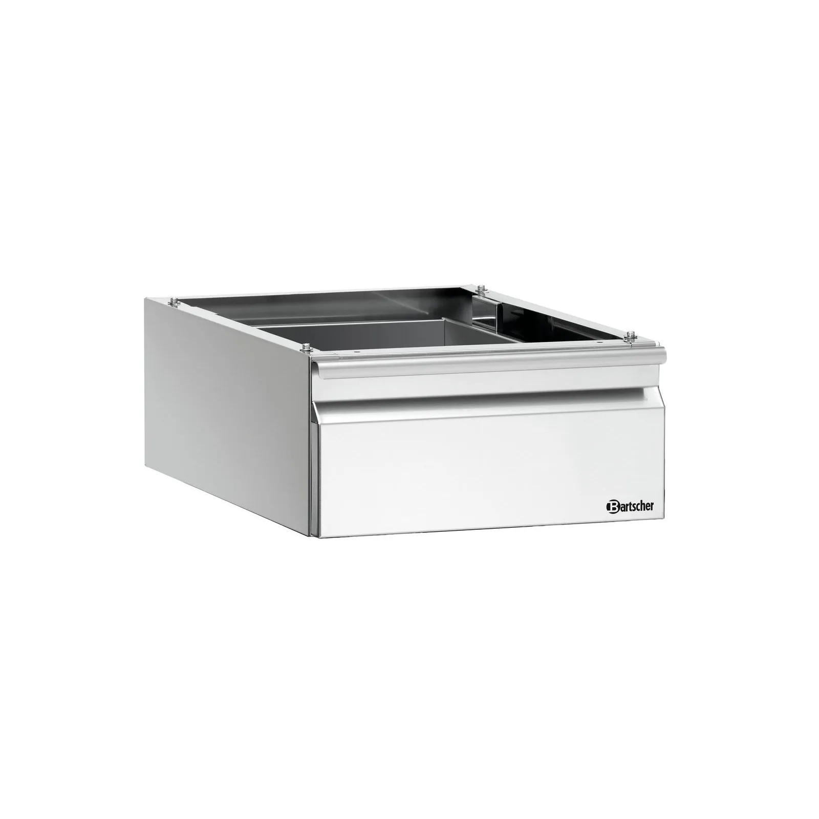 Bartscher 315107 Schublade 1 x 1/1 GN Ansicht Komplett, geschlossen, Kühlbox, Schublade, Metall, Edelstahl, Bartscher