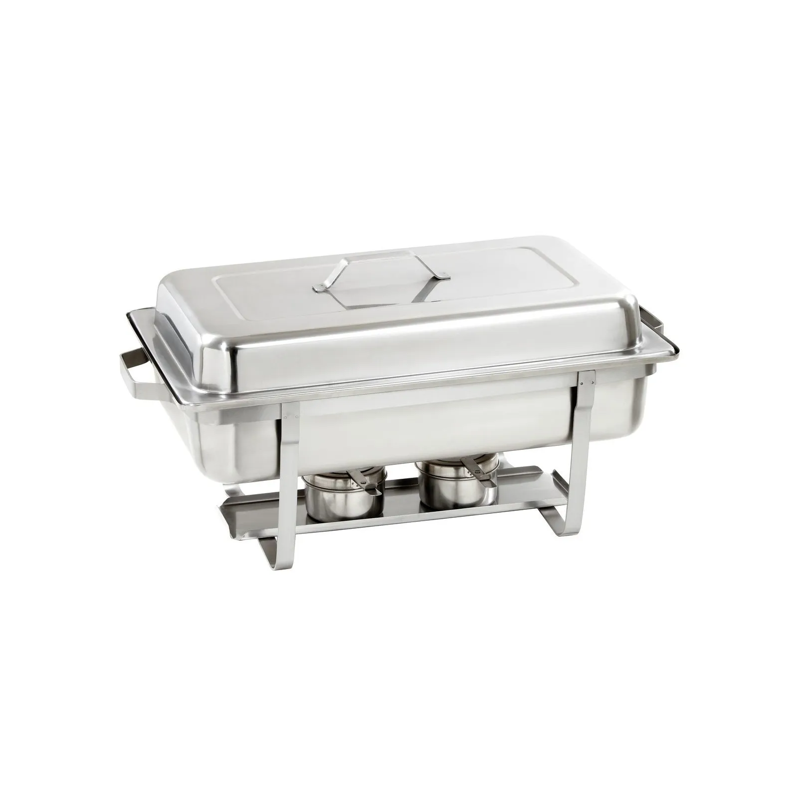Bartscher 500494 Chafing-Dish 1/1 BP XL Ansicht Komplett geschlossen, Chafing-Dish, Servierplatte, Edelstahl, Chafing-Fuel-Halter, Rechteckig