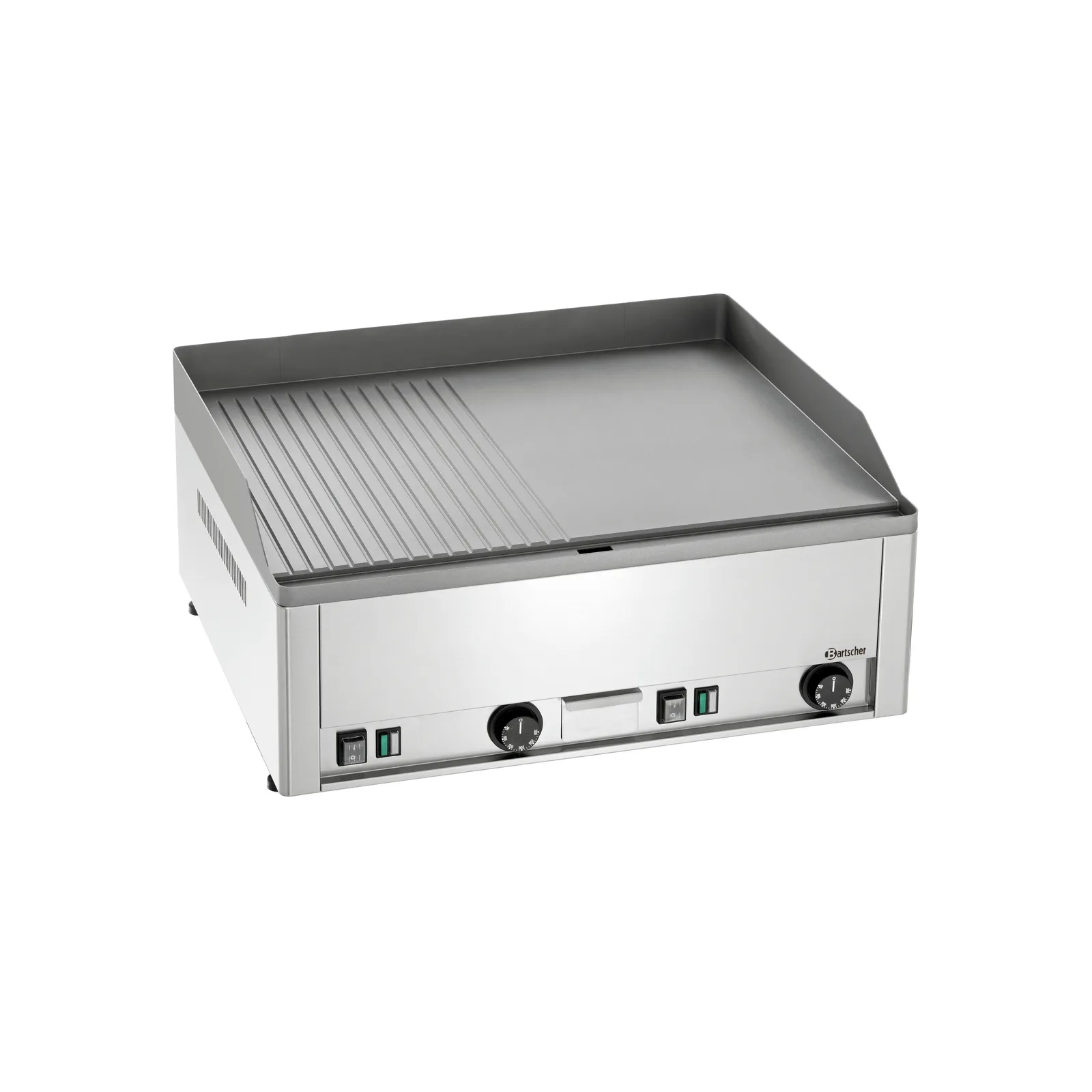 Bartscher 370036 Griddleplatte GDP 650E-GR Ansicht Komplett, Griddle, Guter Griddle?, Edelstahl?, Elektrogrill, Grillplatte
