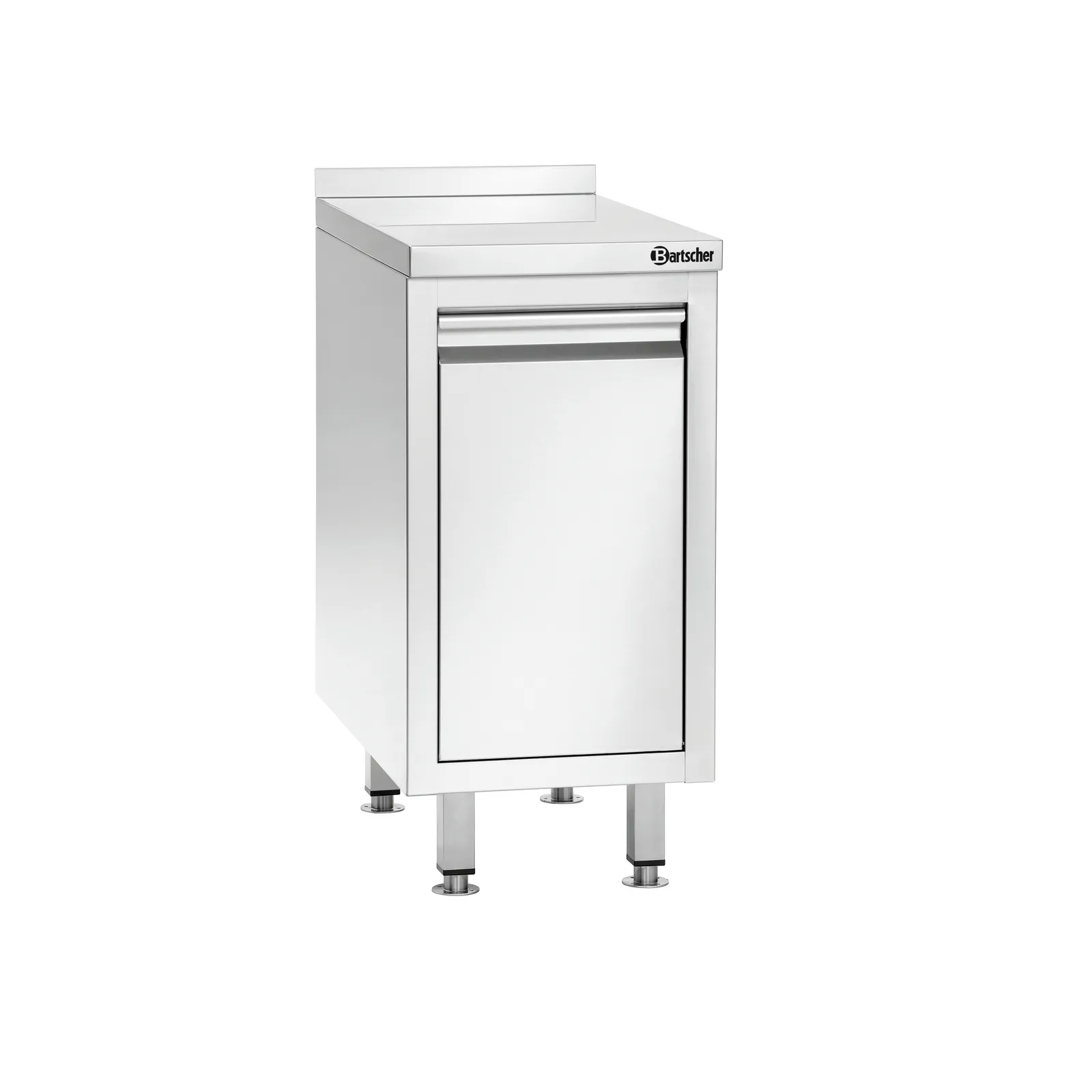 Bartscher 317347 Abfalleimerschrank 700A1 MA Ansicht Komplett, geschlossen, Kühltruhe, Küchenschrank, Küchenunterschrank, Stahl, Edelstahl