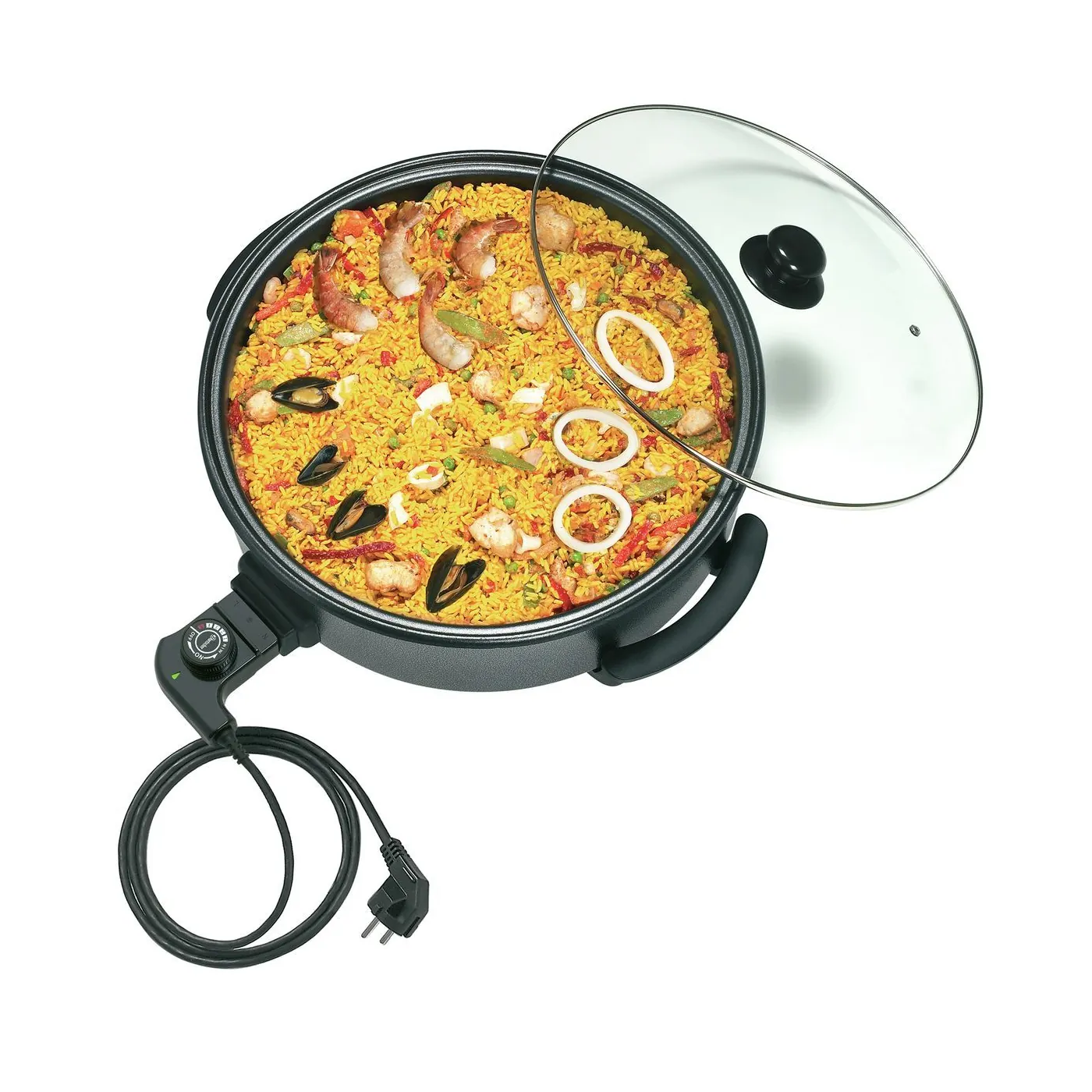 Bartscher A150118G Multipfanne Ansicht Komplett mit Essen