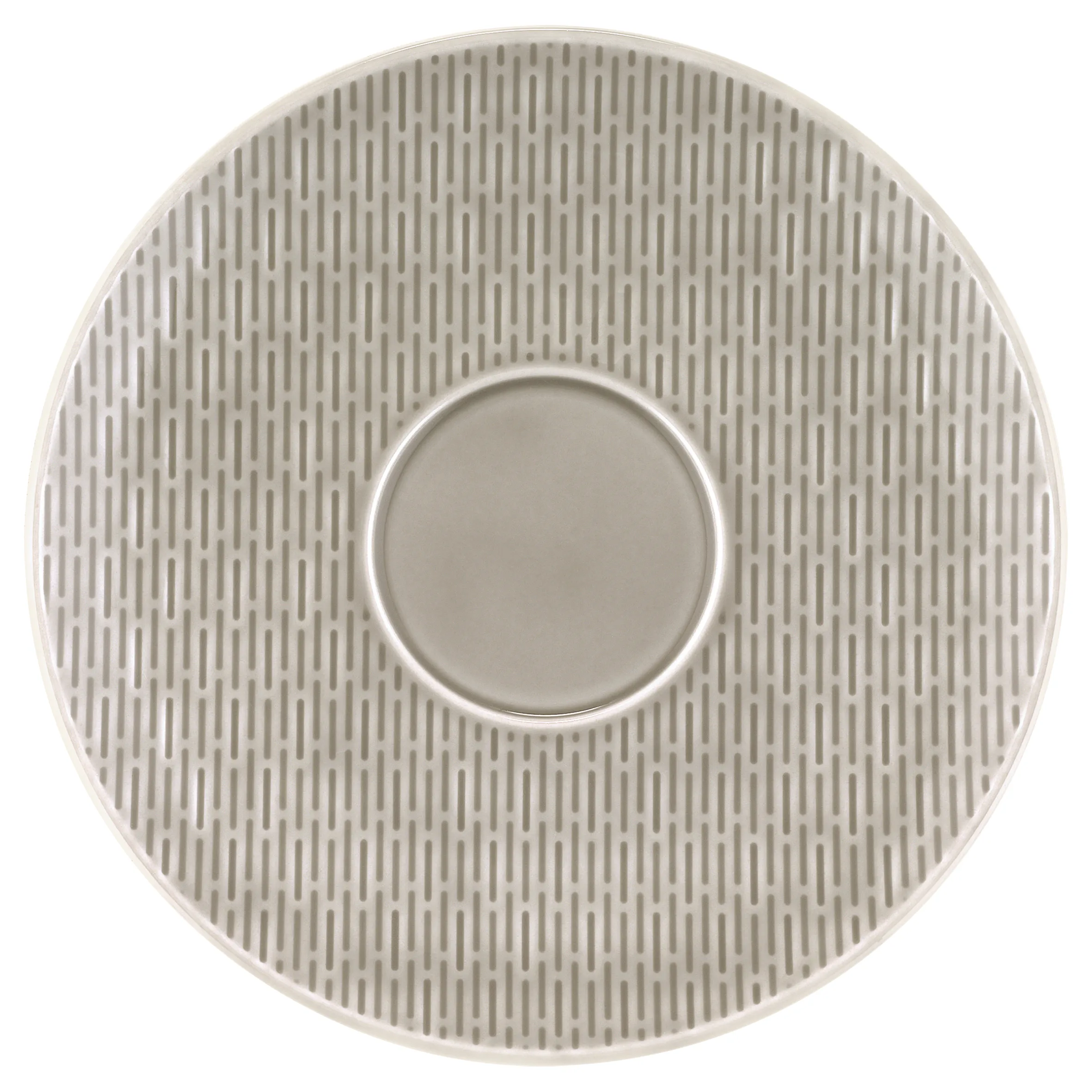 Bauscher Scope Untertasse rund Struktur Gray Draufsicht 6736995A1