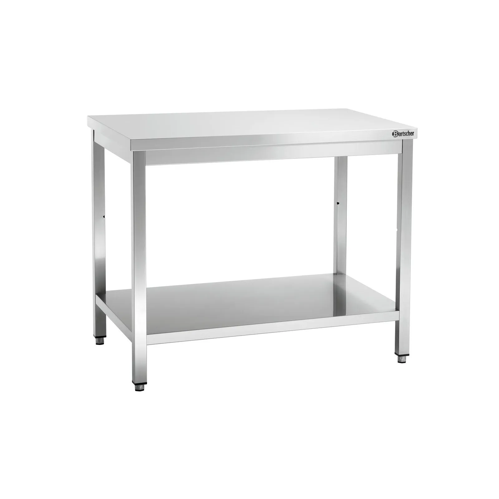 Bartscher 311107 Arbeitstisch 700, B1000, Arbeitsbank, Metall, Stahl, untere Ablage, Schwerlasttisch