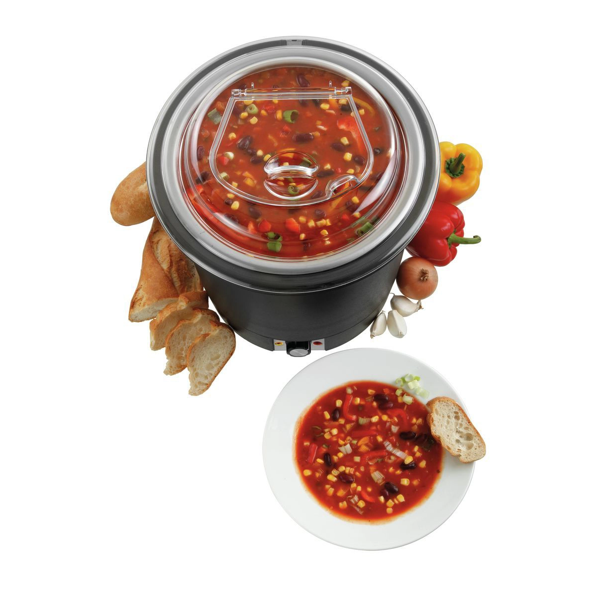 Bartscher 100048 Suppentopf Blick von oben in den Topf