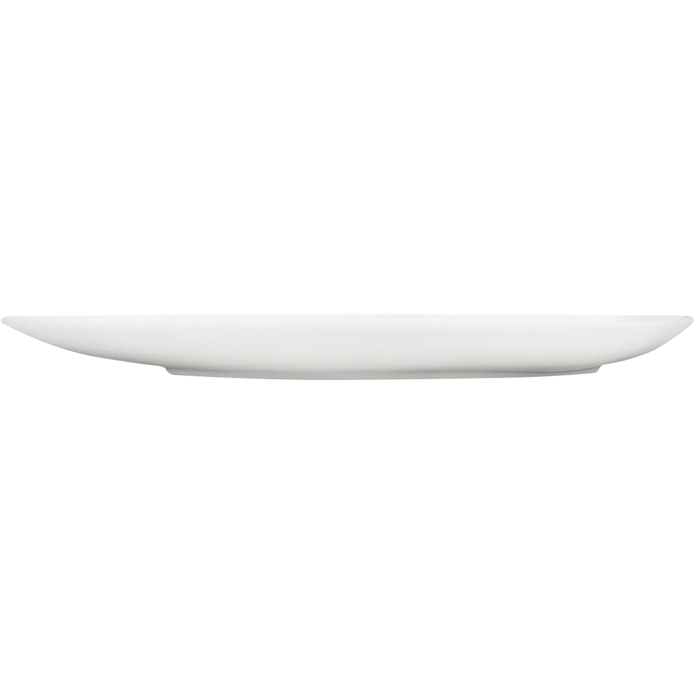 Bauscher 6921521 Teller flach asymetrisch seitlich, Gericht, Essen, Mahlzeit, Teller, Porzellan