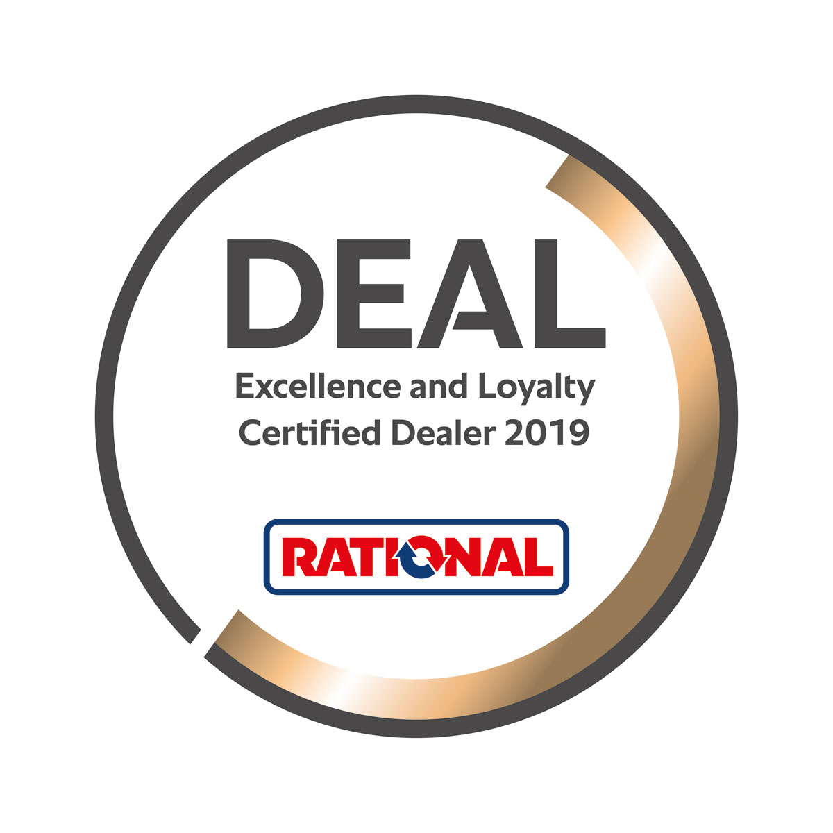 Rational DEAL Button Bronze 2019  