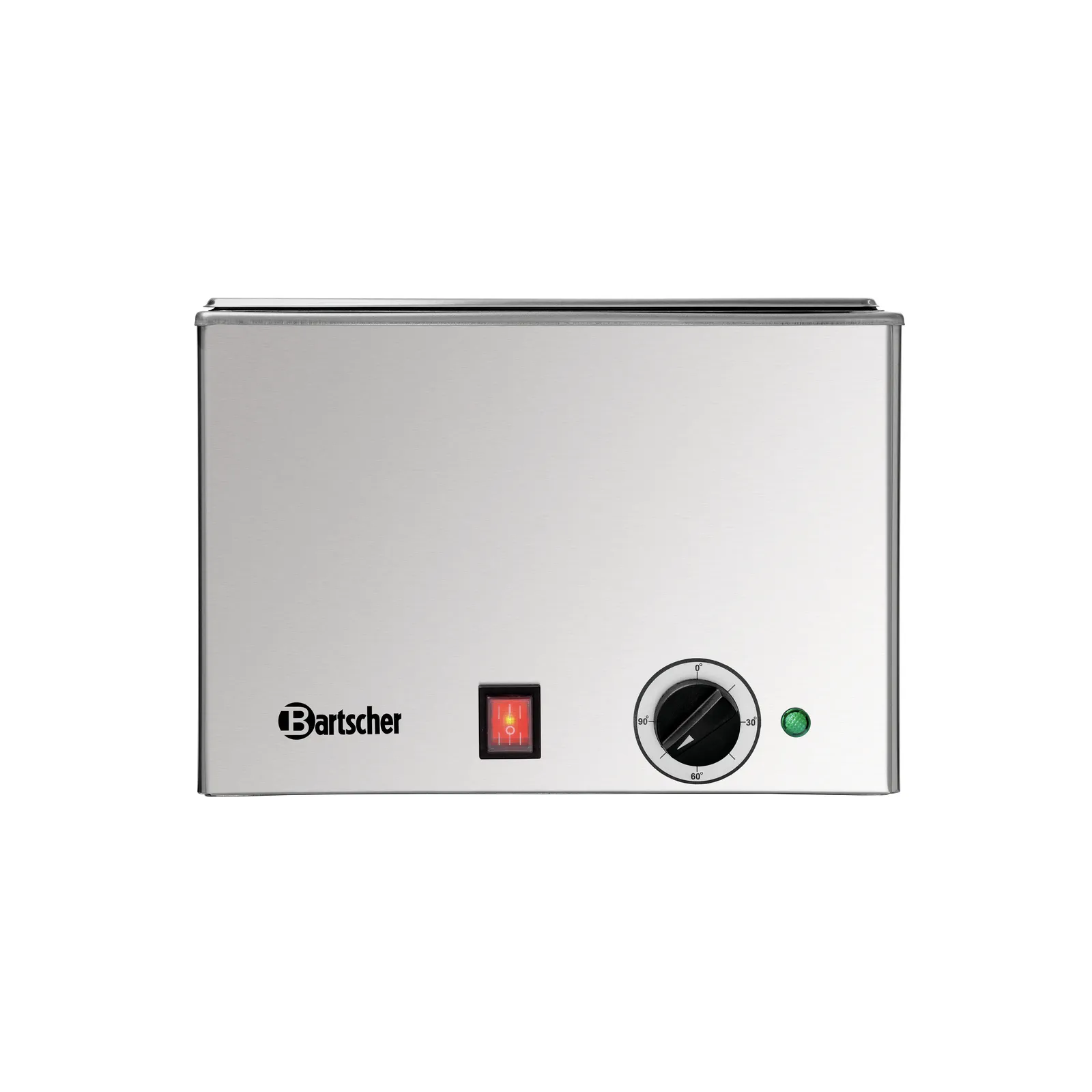 Bartscher 200230 Bain Marie 111-150 Vorderansicht, Schmelztiegel, Zünder, Thermostat, Edelstahl, Kompakt